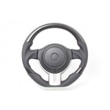 Real Black Carbon 3C Black x Red Euro Stitch Steering Wheel